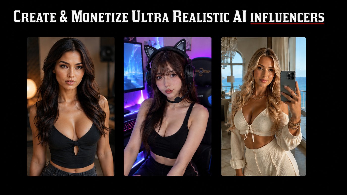 Create and monetize ultra realistic AI influencers